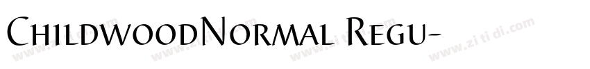 ChildwoodNormal Regu字体转换